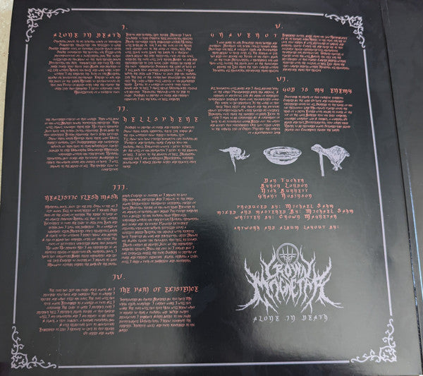 Crown Magnetar : Alone In Death  (12", EP, Red)