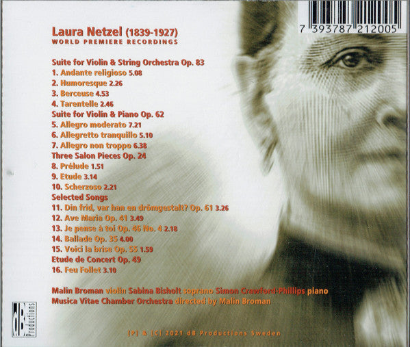 Laura Netzel, Musica Vitae, Malin Broman, Sabina Bisholt, Simon Crawford Phillips : Chamber Portrait (CD, Album)