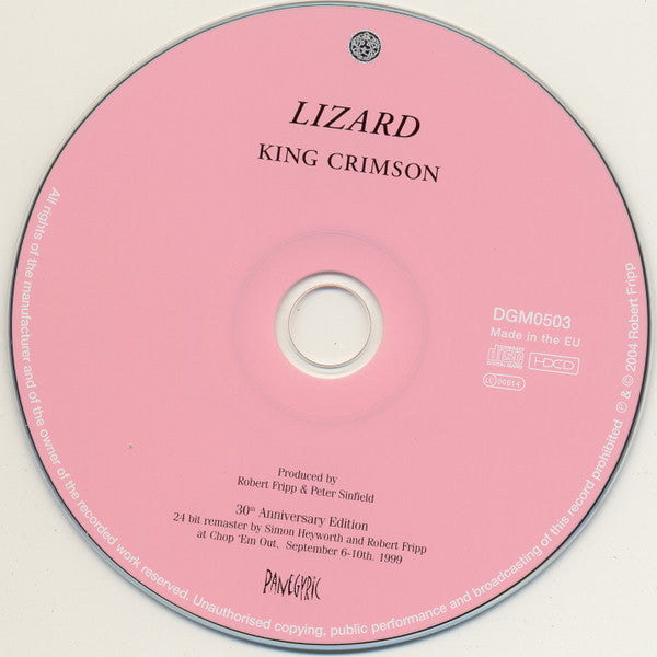 King Crimson : Lizard (HDCD, Album, RE, RM, RP)