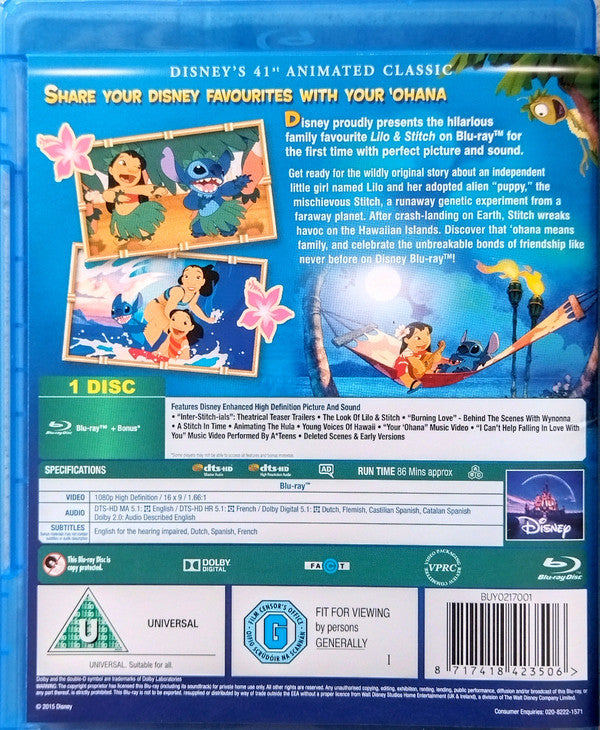 No Artist : Lilo & Stitch (Blu-ray, Multichannel)