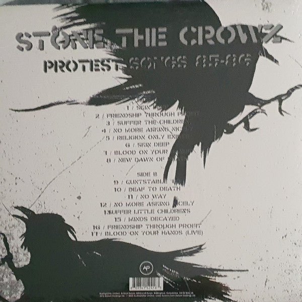 Stone The Crowz : Protest Songs 85 - 86 (LP, Comp, RE, Whi)