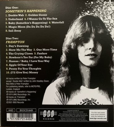 Peter Frampton : Somethin's Happening / Frampton (2xCD, Album, Comp, RE, RM)