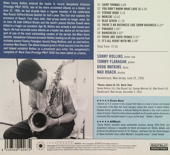 Sonny Rollins : Saxophone Colossus (CD, Album, RE, RM, Dig)