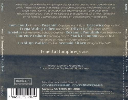 Fenella Humphreys : Caprices  (CD, Album)
