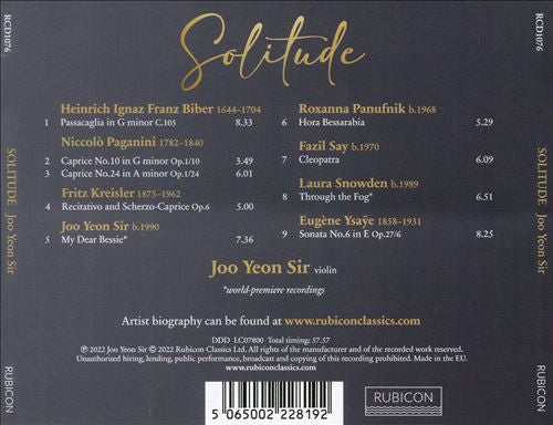 Joo Yeon Sir : Solitude  (CD, Album)
