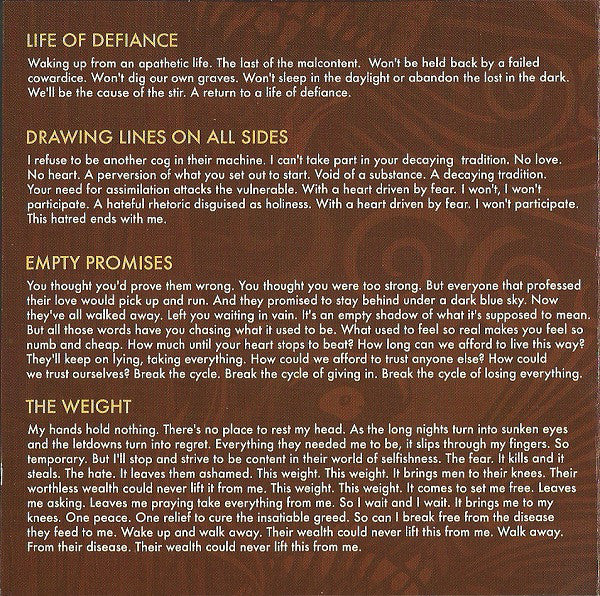 Call To Preserve : Life Of Defiance (CD, Album)