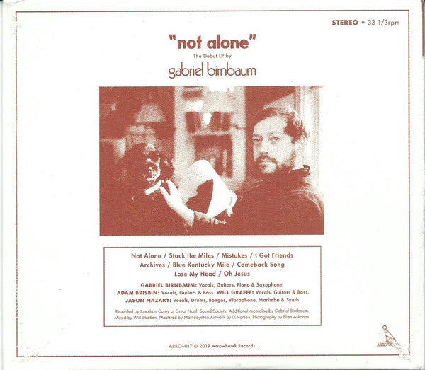 Gabriel Birnbaum : Not Alone (CD, Album)