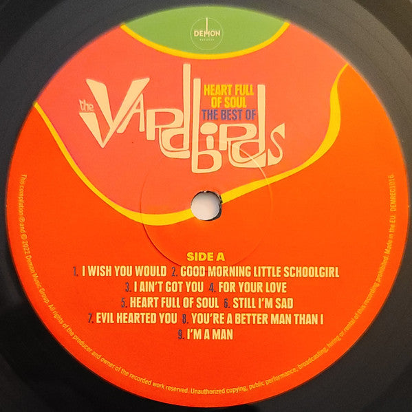 The Yardbirds : Heart Full Of Soul (The Best Of The Yardbirds) (LP, Comp)