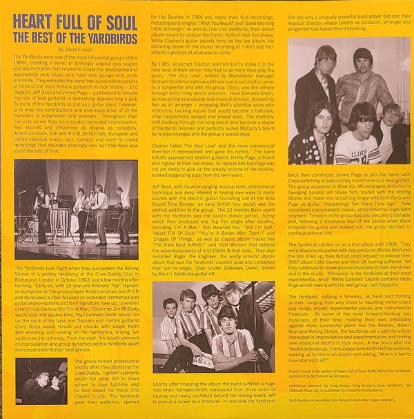 The Yardbirds : Heart Full Of Soul (The Best Of The Yardbirds) (LP, Comp)