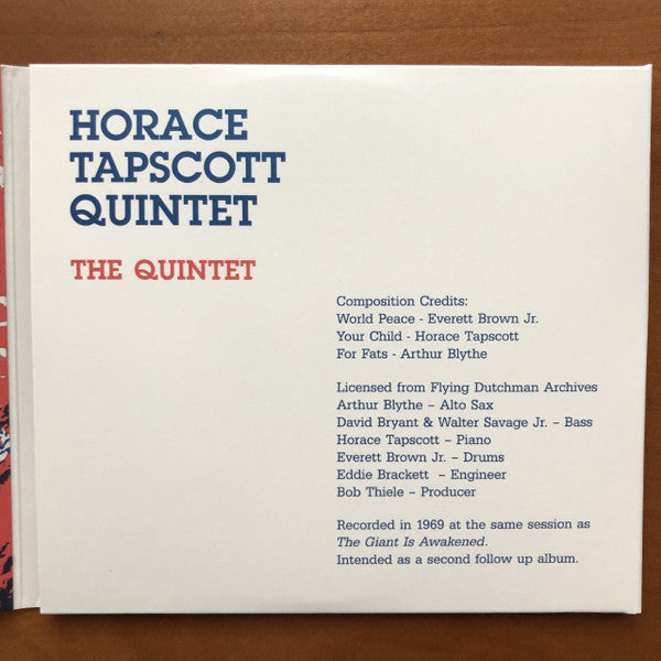 Horace Tapscott Quintet : The Quintet (CD, Album)