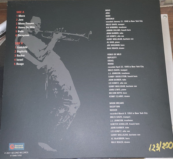 Miles Davis : Birth Of The Cool (LP, Album, Comp, RE, Unofficial, Red)