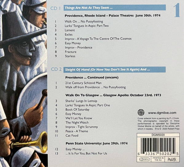 King Crimson : The Great Deceiver 1 (Live 1973-1974) (2xCD, Album, RE, Dig)
