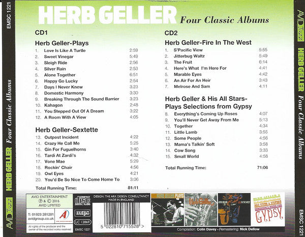 Herb Geller : Four Classic Albums (2xCD, Album, Comp, RE, RM)
