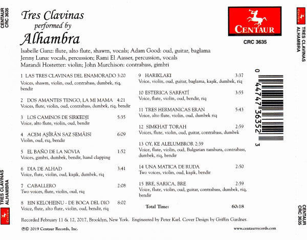 Alhambra (11) : Tres Clavinas (CD, Album)