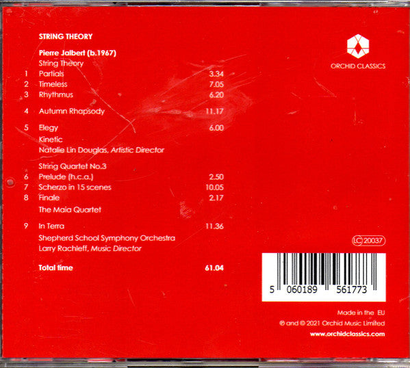 Pierre Jalbert, Kinetic (33), Maia String Quartet, Shepherd School Symphony Orchestra : String Theory (CD, Album)
