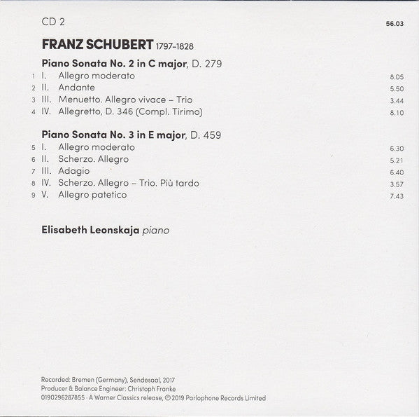 Schubert* - Elisabeth Leonskaja : The Complete Piano Sonatas (8xCD, Album, RE + Box, Comp)