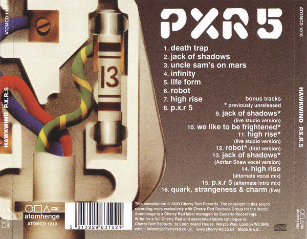 Hawkwind : P.X.R.5 (CD, Album, RE, RM)