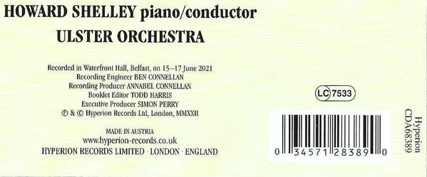 Aloys Schmitt - Howard Shelley, Ulster Orchestra : Piano Concertos (CD, Album)