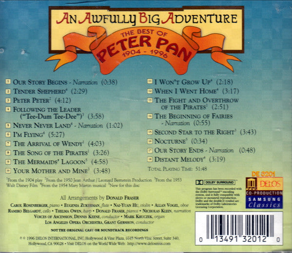 Various : An Awfully Big Adventure The Best Of Peter Pan 1904-1996 (CD, Album)