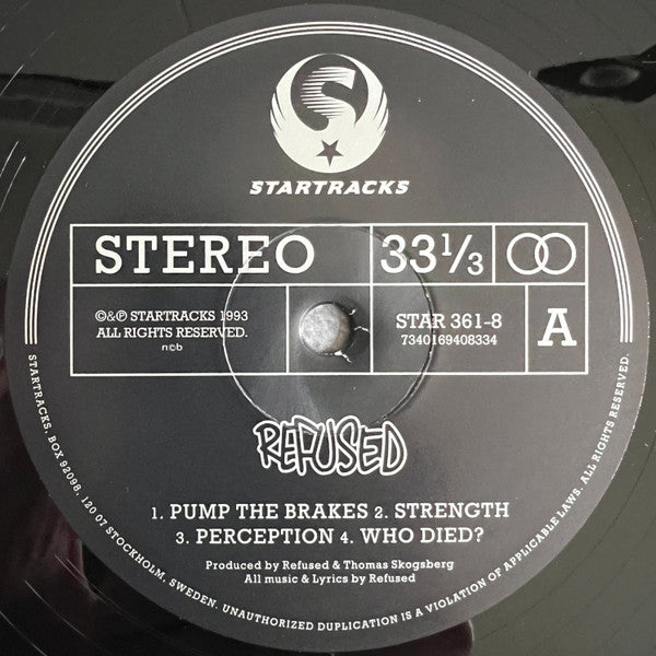 Refused : Pump The Brakes (12", S/Sided, Etch, Ltd)