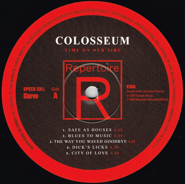 Colosseum : Time On Our Side (LP, Album, RE)