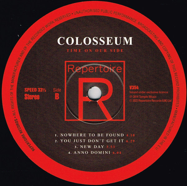 Colosseum : Time On Our Side (LP, Album, RE)
