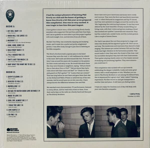Everly Brothers : Hey Doll Baby (LP, Comp, RM, 180)