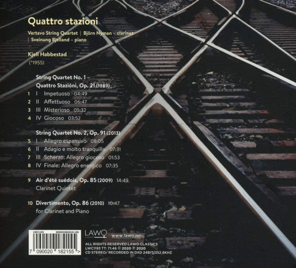 Kjell Habbestad, Vertavo Quartet, Björn Nyman, Sveinung Bjelland : Quattro Stazioni (CD, Album)