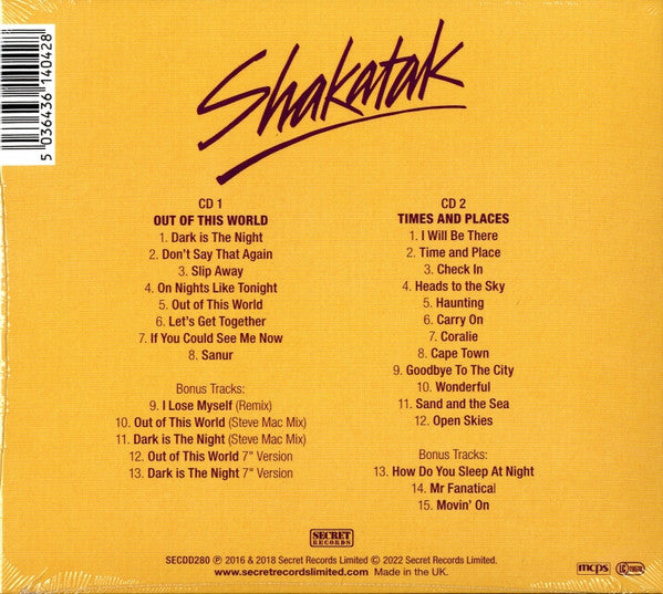 Shakatak : Out Of This World / Times And Places (2xCD, Album, Comp, RE, Car)