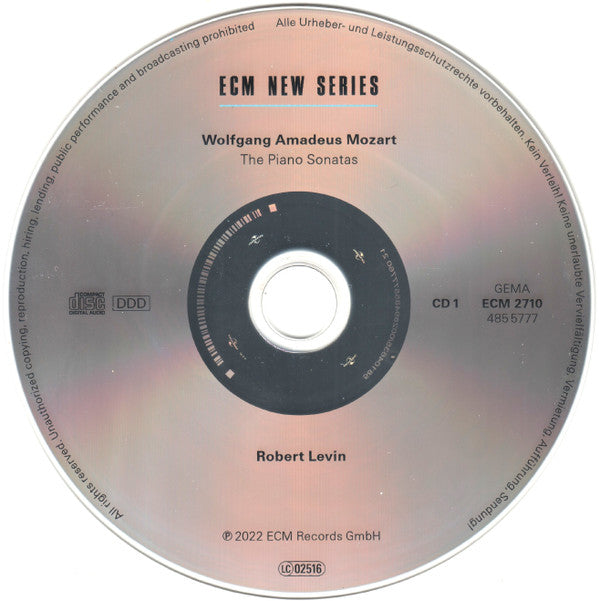 Wolfgang Amadeus Mozart, Robert Levin : The Piano Sonatas On Mozart's Fortepiano (7xCD, Album + Box)