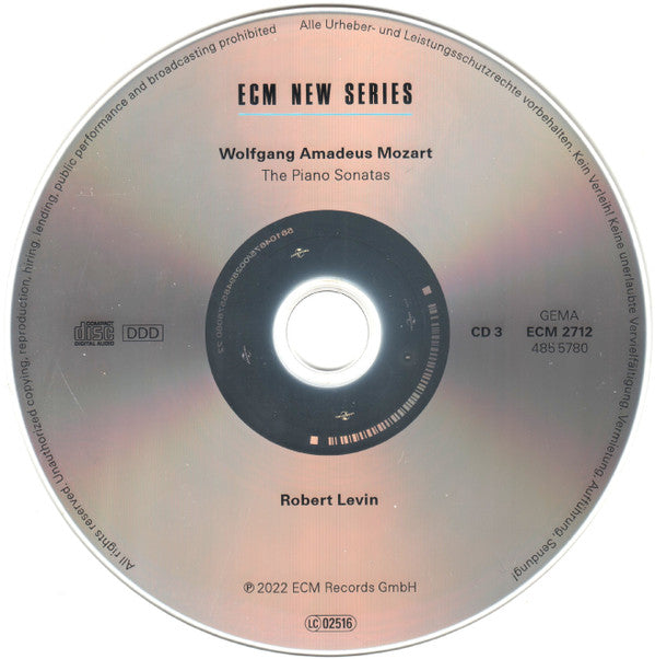 Wolfgang Amadeus Mozart, Robert Levin : The Piano Sonatas On Mozart's Fortepiano (7xCD, Album + Box)