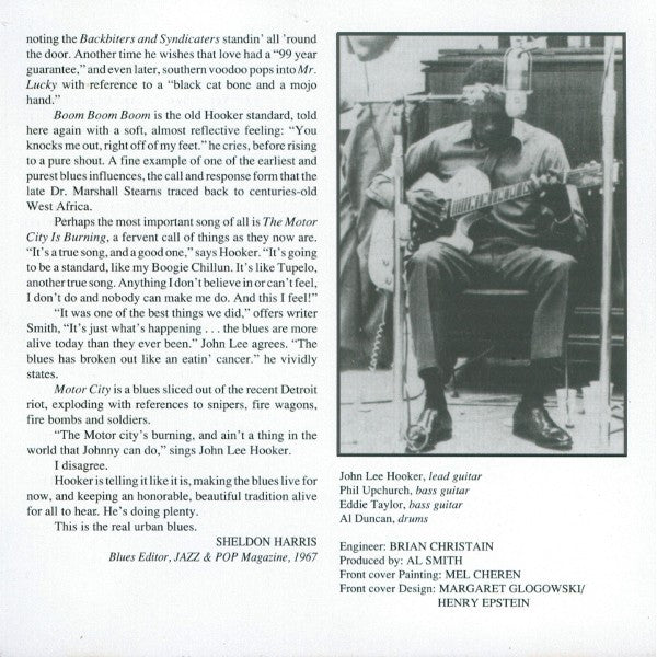 John Lee Hooker : Urban Blues (CD, Album, RE)