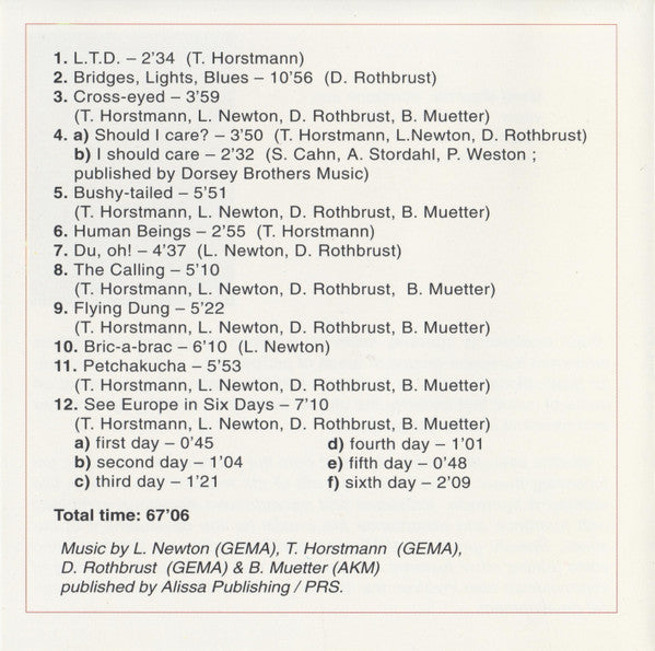 Trio L.T.D. : Lauren Newton / Thomas Horstmann / Dirk Rothbrust + Bertl Muetter (CD, Album)