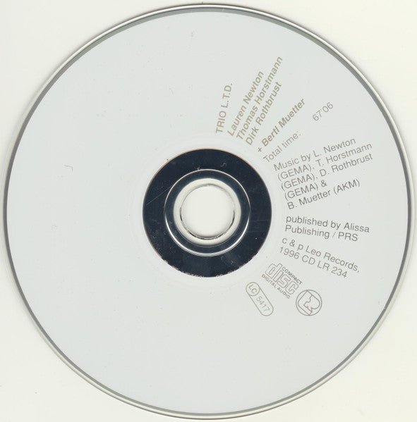 Trio L.T.D. : Lauren Newton / Thomas Horstmann / Dirk Rothbrust + Bertl Muetter (CD, Album)