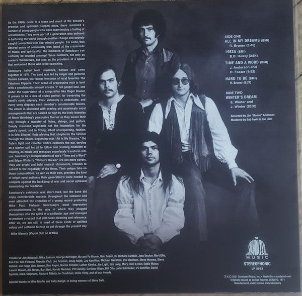 Sanctuary (12) : Sanctuary (LP, RE, Cle)