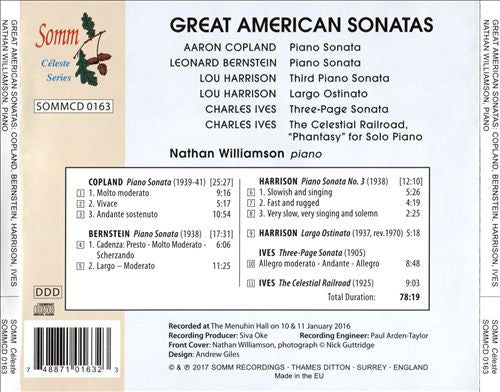 Nathan Williamson : Great American Sonatas (CD, Album)