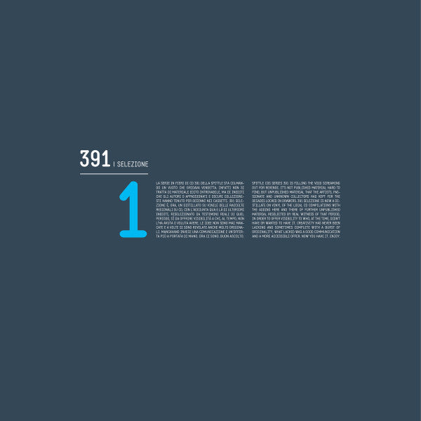 Various : 391 | Selezione 1 (LP, Comp)