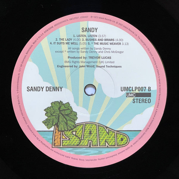 Sandy Denny : Sandy (LP, Album, RE, RM)
