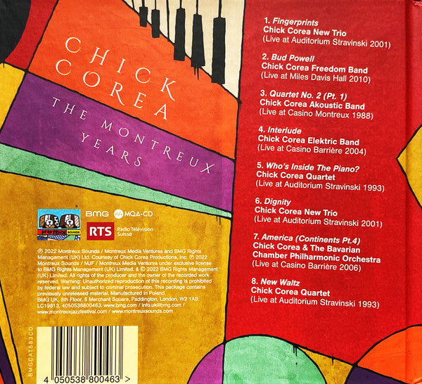 Chick Corea : The Montreux Years (CD, Dig)