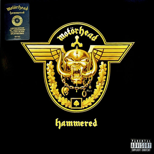 Motörhead : Hammered (LP, Album, Ltd, RE, Yel)