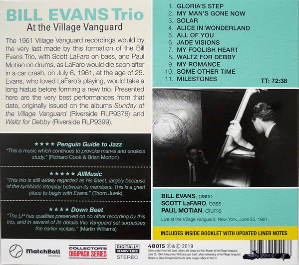 The Bill Evans Trio : At The Village Vanguard (CD, Comp, RE, Dig)