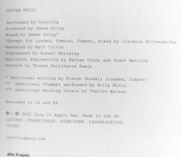 Courting : Guitar Music (LP)