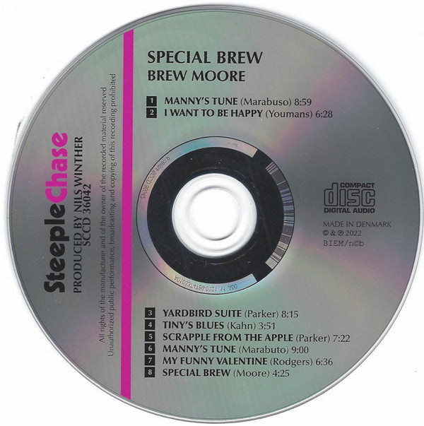 Brew Moore, Harold Goldberg (2), Niels-Henning Ørsted Pedersen, Alex Riel : Special Brew (CD, Album)