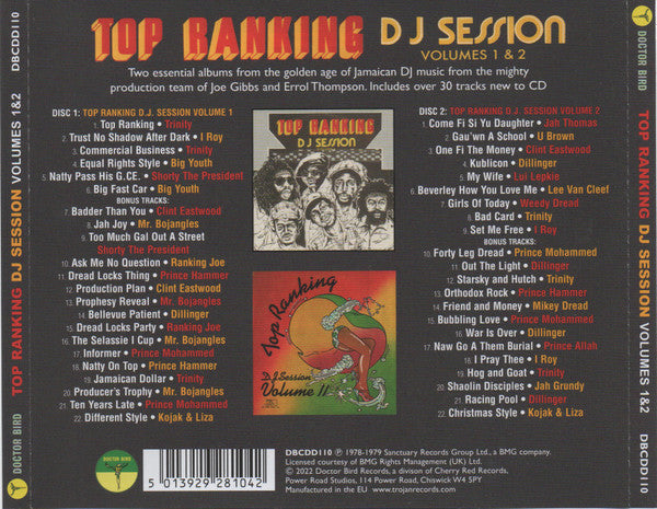 Various : Top Ranking DJ Session Volumes 1 & 2 (2xCD, Comp)