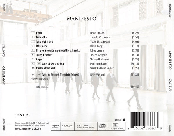 Cantus : Manifesto (CD)