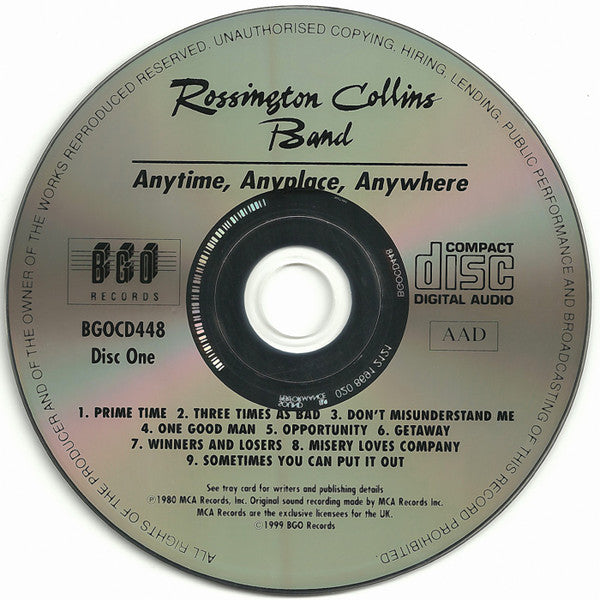 Rossington Collins Band : Anytime, Anyplace, Anywhere / This Is The Way (2xCD, Comp, RE, Lyn)