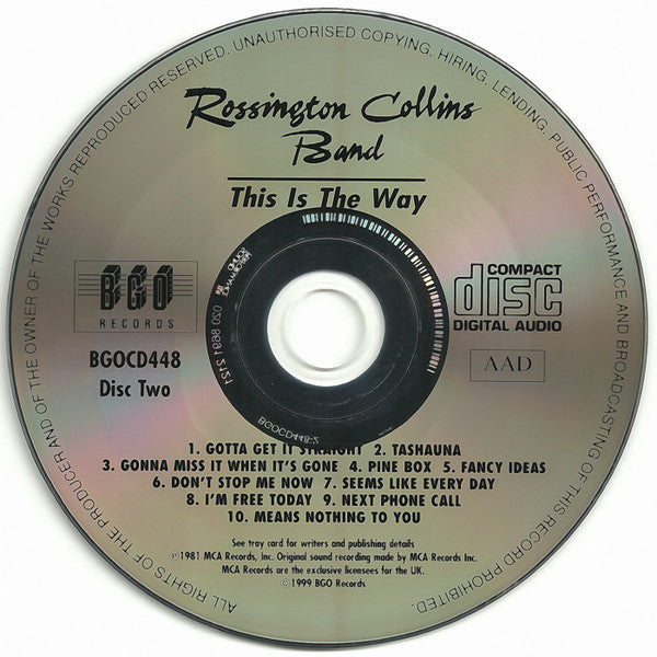 Rossington Collins Band : Anytime, Anyplace, Anywhere / This Is The Way (2xCD, Comp, RE, Lyn)