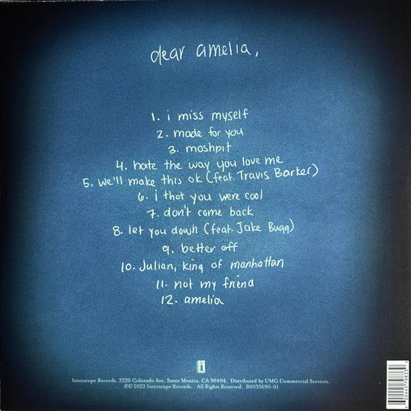Renforshort : Dear Amelia (LP, Album, Blu)