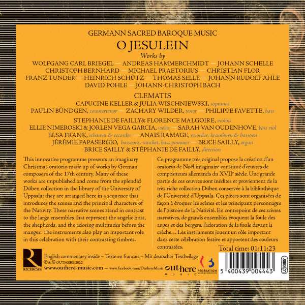 Ensemble Clematis : O Jesulein... A German Baroque Christmas Oratorio (CD, Album)