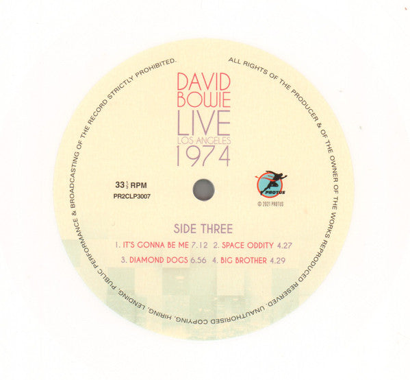David Bowie : Live Los Angeles 1974 (2xLP, Num, RE, Unofficial, Whi)